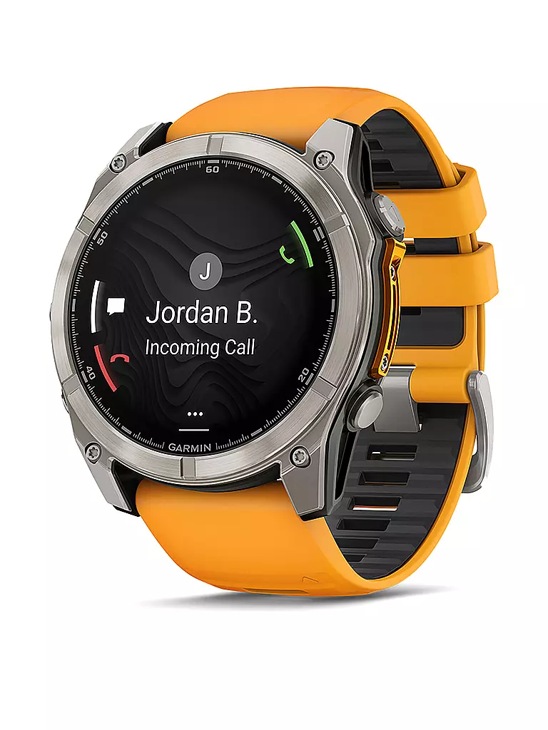GARMIN | Smartwatch GPS multisport Fenix 8 Amoled Sapphire 51 mm | Arancione