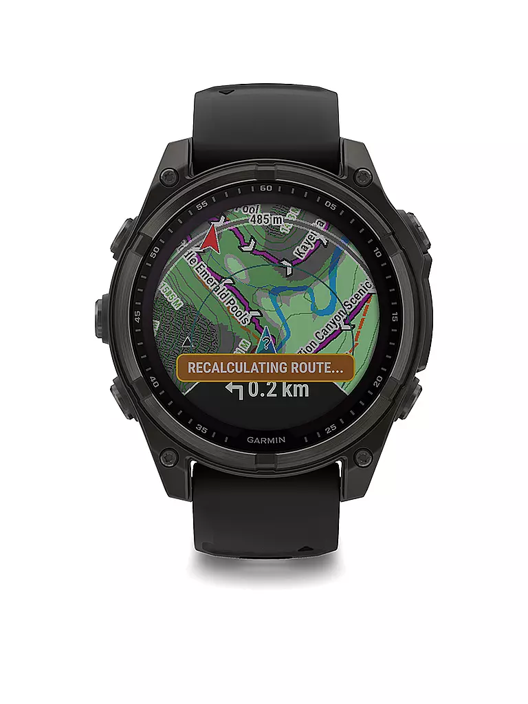 GARMIN | Smartwatch GPS multisport Fenix 8 Solar Sapphire 47 mm | Grigio