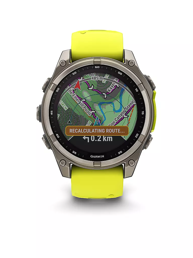 GARMIN | Smartwatch GPS multisport Fenix 8 Solar Sapphire 47 mm | Arancione