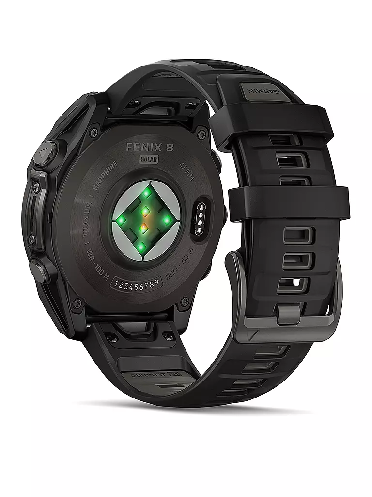 GARMIN | Smartwatch GPS multisport Fenix 8 Solar Sapphire 47 mm | Grigio