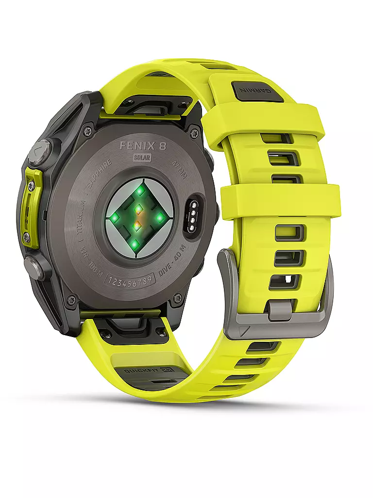 GARMIN | Smartwatch GPS multisport Fenix 8 Solar Sapphire 47 mm | Arancione