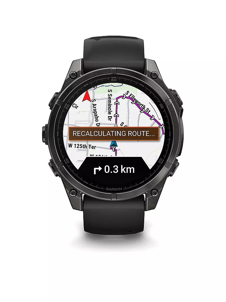 GARMIN | Smartwatch multisport GPS Fenix 8 Amoled Sapphire 47 mm | Grigio