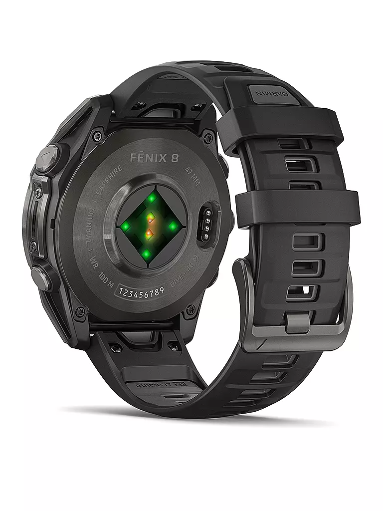 GARMIN | Smartwatch multisport GPS Fenix 8 Amoled Sapphire 47 mm | Grigio