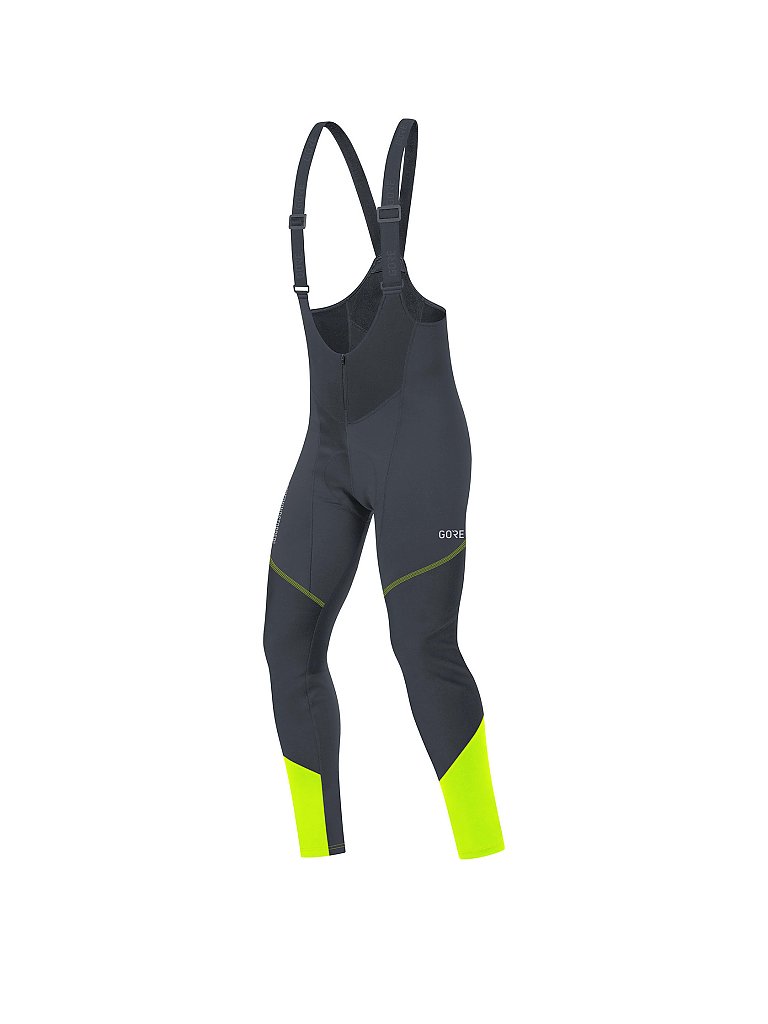Salopette da ciclismo da uomo C3 GORE® WINDSTOPPER® nero M