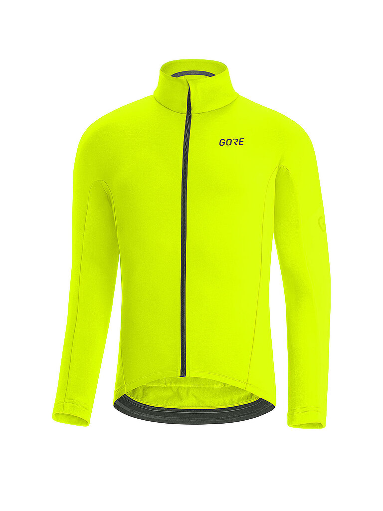 Maglia da ciclismo termica da uomo C3 Thermo FZ giallo XXXL