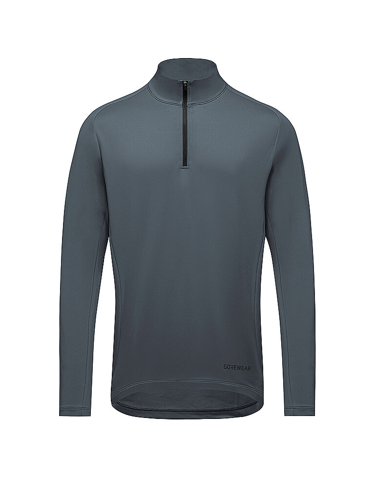 Maglia da running da uomo Everyday con zip da 1/4 grigio M