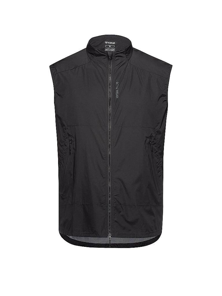 Gilet da running da uomo Concurve Windbreaker nero M
