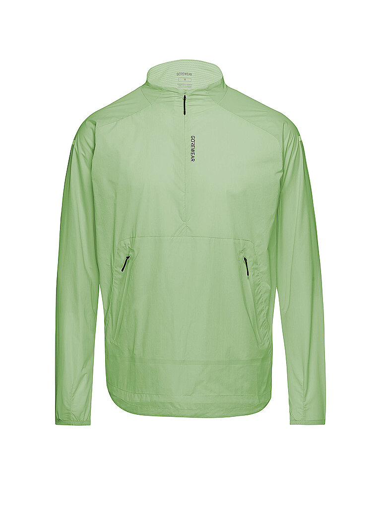 Giacca da running da uomo Concurve Windbreaker verde chiaro M