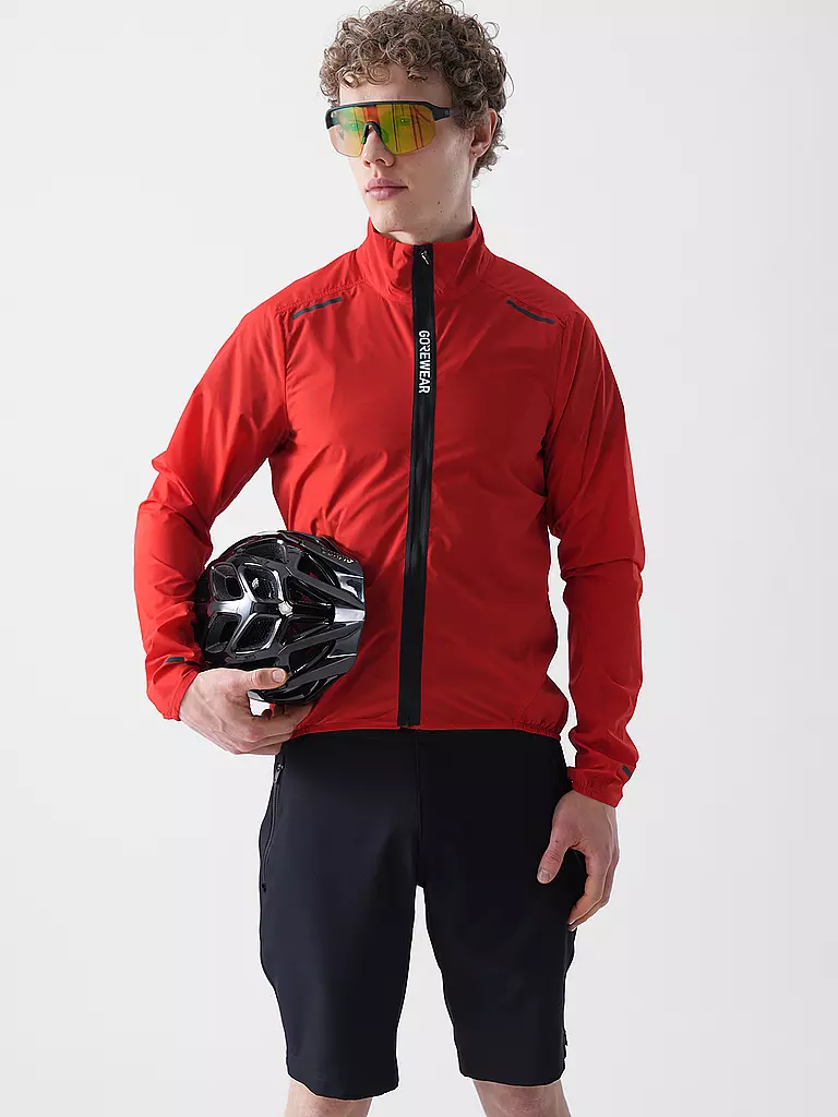 GOREWEAR | Giacca da ciclismo da uomo Spinshift Windbreaker | Rosso