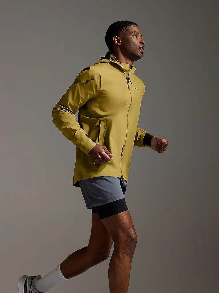 GOREWEAR | Giacca da running da uomo Concurve Gore-Tex | Senape