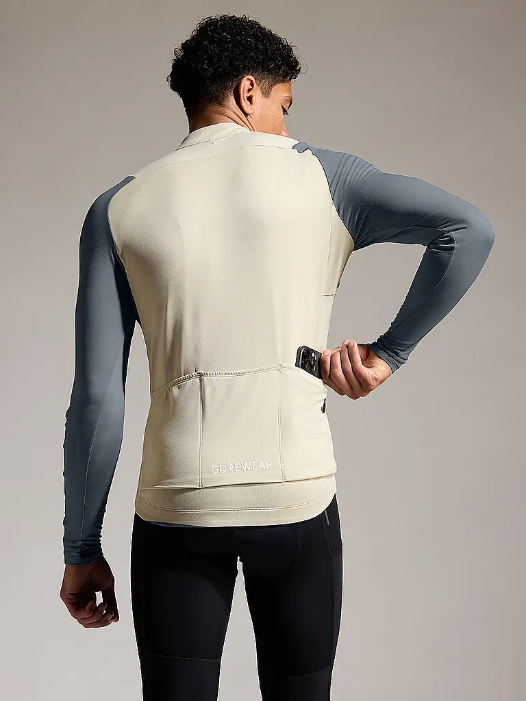 GOREWEAR | Maglia da ciclismo termica da uomo Spinshirt | Beige