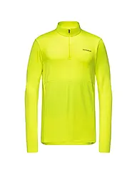 GOREWEAR | Maglia da running termica da uomo per allenamento con zip da 1/4 | Giallo