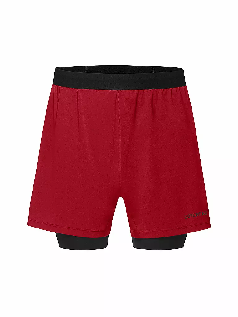 GOREWEAR | Pantaloncini da running da uomo Concurve 5 2in1 | Rosso