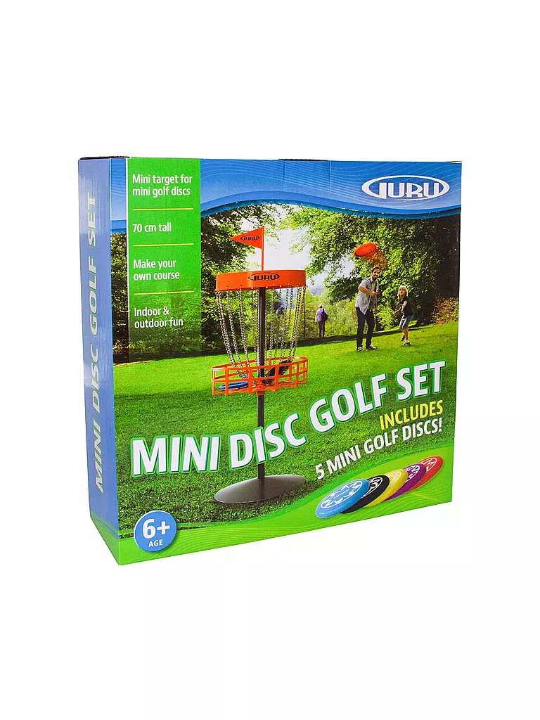 GURU | Guru Disc Golf Mini Basket-Set incl. 5 dischi | Rosso