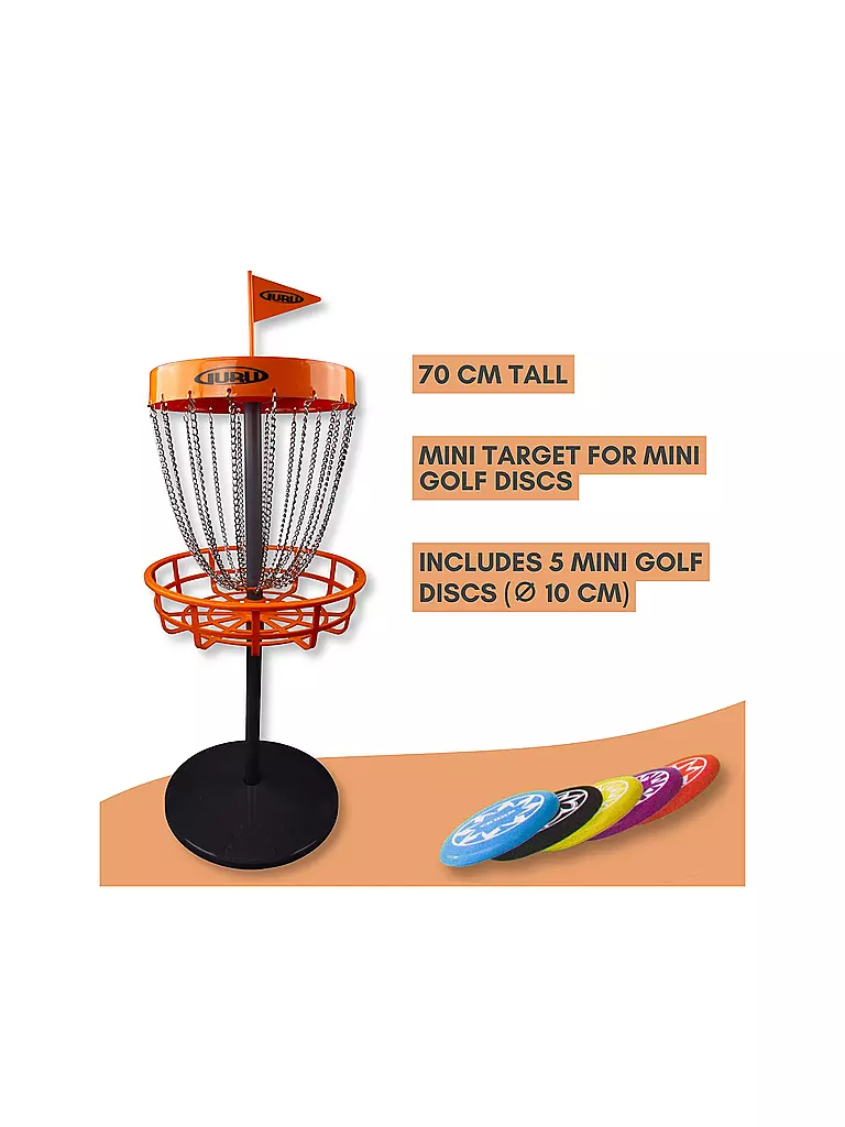 GURU | Guru Disc Golf Mini Basket-Set incl. 5 dischi | 
