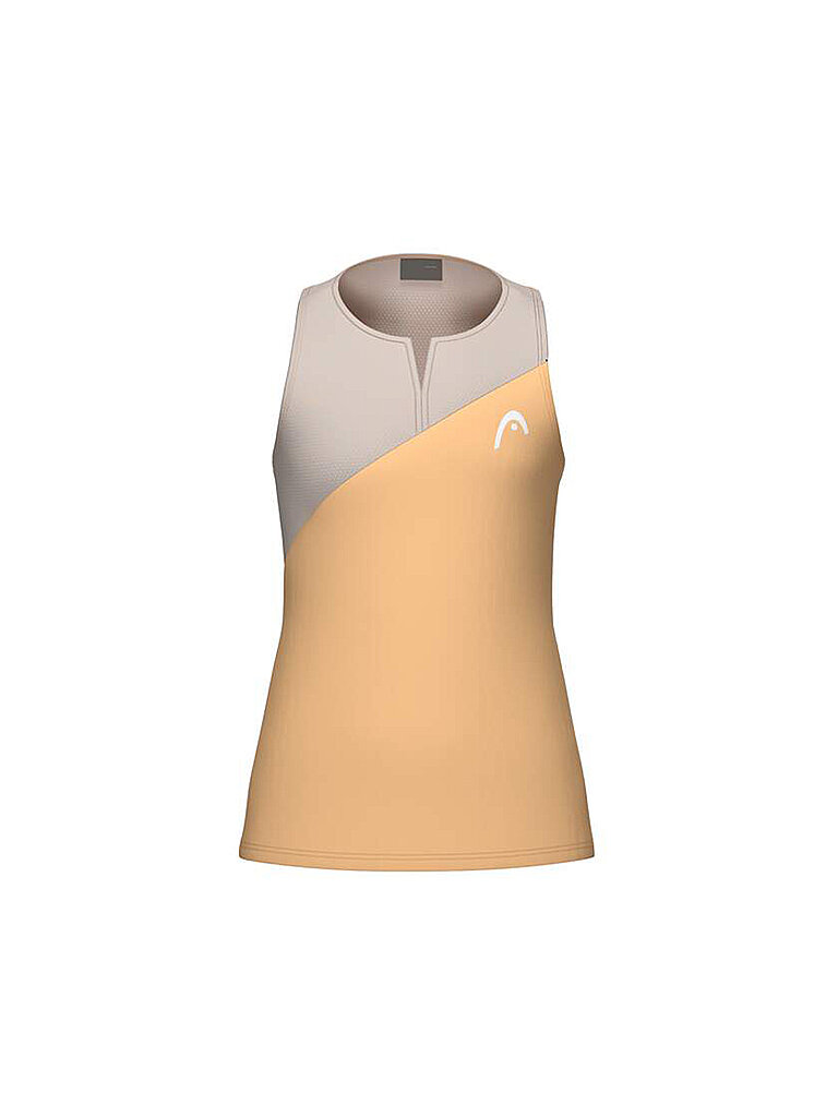 Canotta da tennis Spirit da ragazza arancione 128