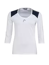 HEAD | Damen Tennisshirt Club 22 Tech 3/4 | Bianco