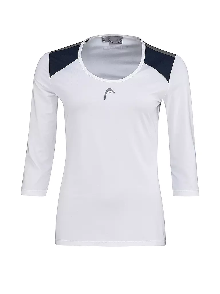 HEAD | Damen Tennisshirt Club 22 Tech 3/4 | Bianco