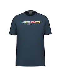 HEAD | Maglietta da tennis da uomo Rainbow | Blu scuro