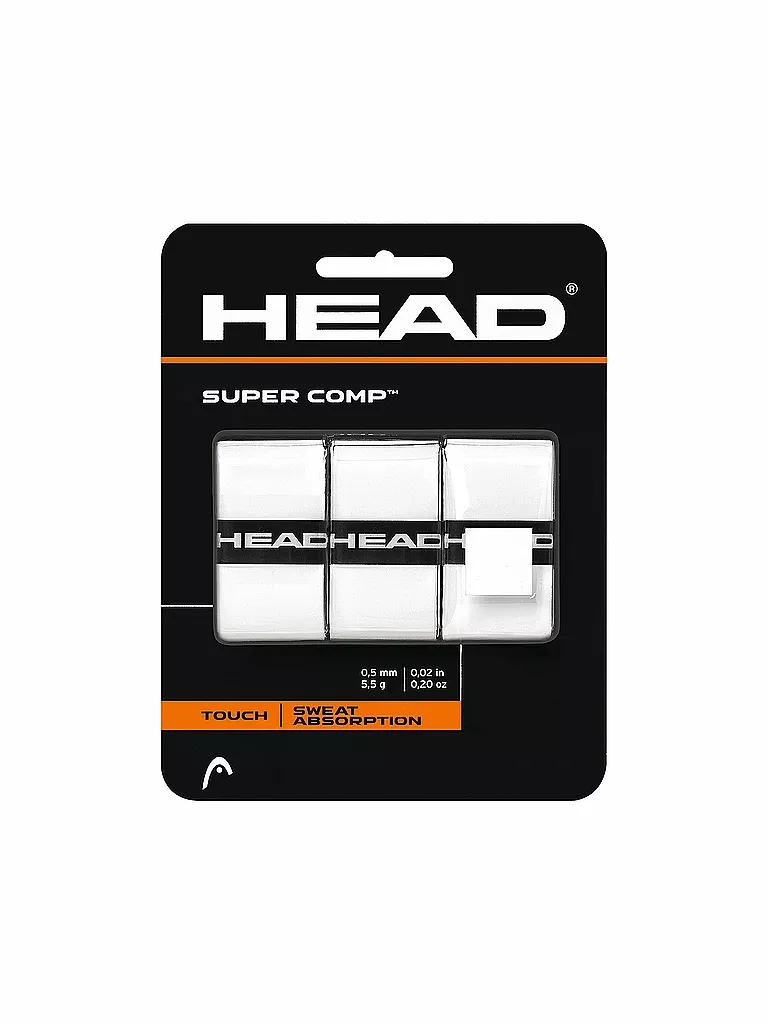 HEAD | Overgrip da tennis Super Comp | Bianco
