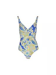 HOT STUFF |  Damen Badeanzug V-Neck | Blu