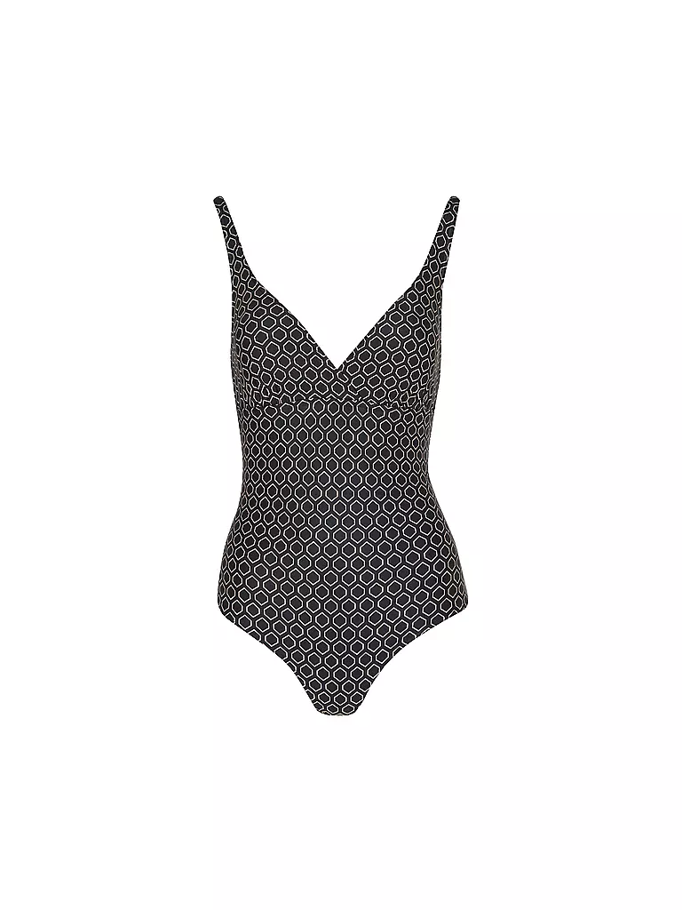 HOT STUFF |  Damen Badeanzug V-Neck | Nero