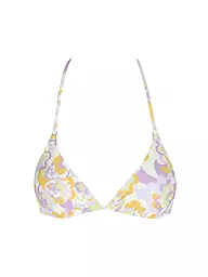 HOT STUFF |  Damen Bikinioberteil Triangel Print | Verde chiaro