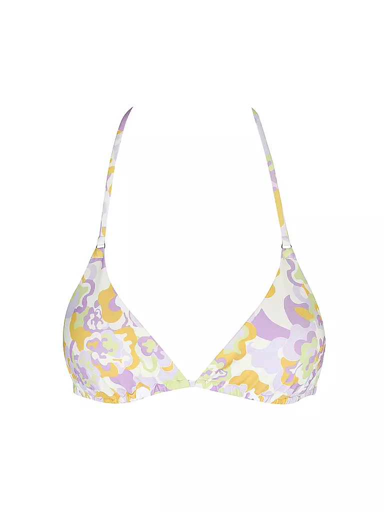 HOT STUFF |  Damen Bikinioberteil Triangel Print | Verde chiaro