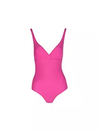HOT STUFF |  Damen Badeanzug V-Neck | Fucsia
