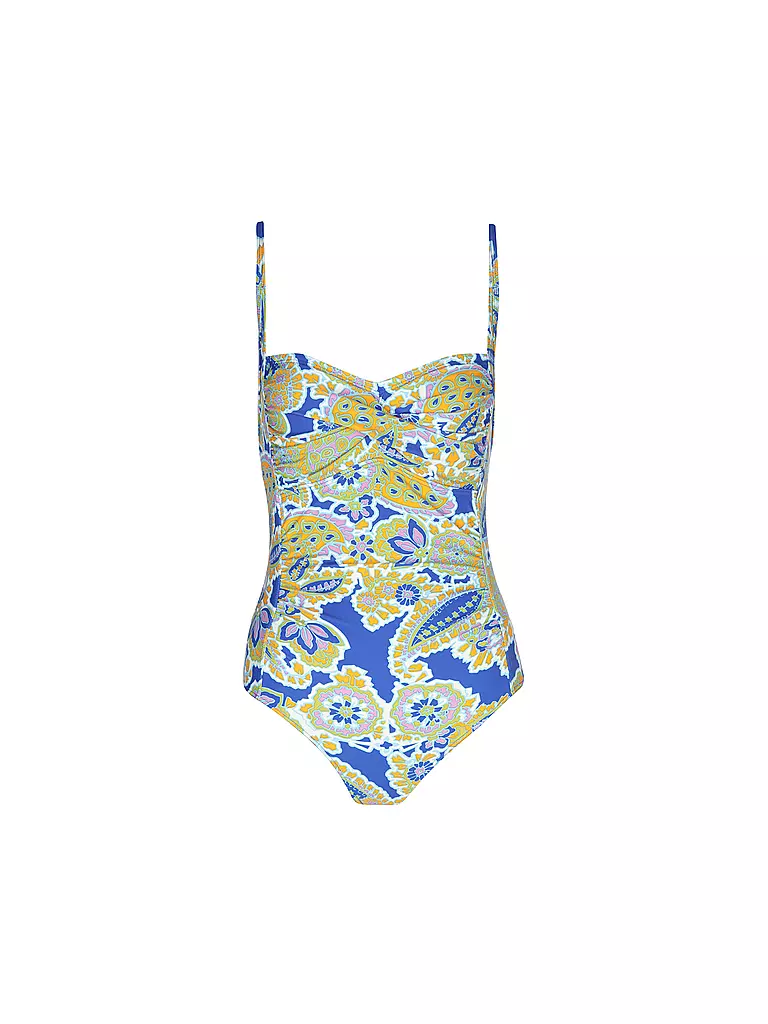HOT STUFF | Costume da bagno intero da donna con drappeggio | Blu