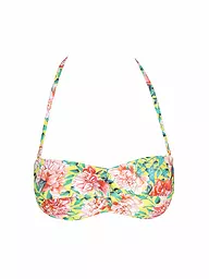 HOT STUFF | Damen Bikini Bandeau Flower Power | Multicolore