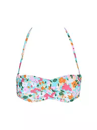 HOT STUFF | Damen Bikinioberteil Bandeau Print | Multicolore