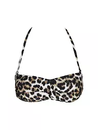 HOT STUFF | Damen Bikinioberteil Bandeau Print | Cammello