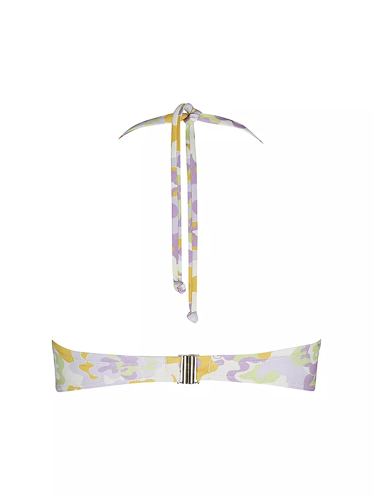 HOT STUFF | Damen Bikinioberteil Bandeau Print | Verde chiaro