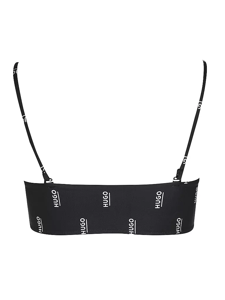 HUGO | Damen Bikinioberteil Bralette Hugo Logo | Nero