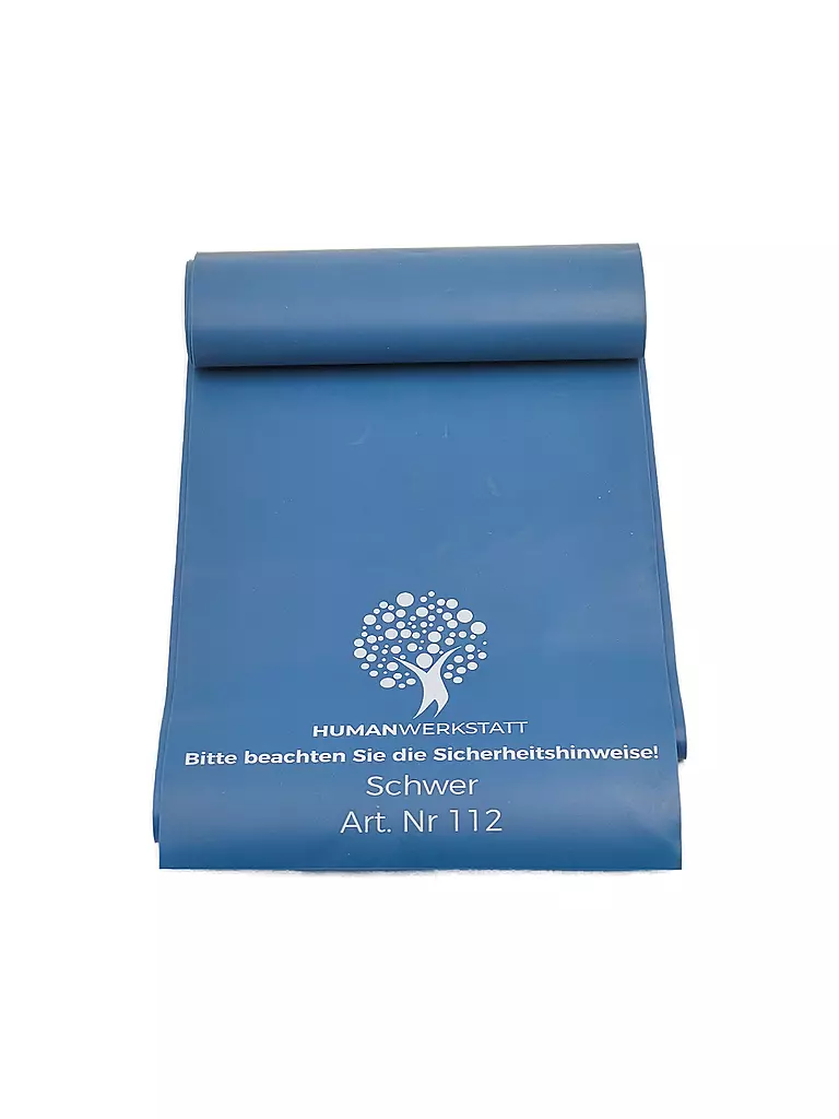 HUMANWERKSTATT | Fascia elastica da allenamento in lattice, resistenza forte | Blu