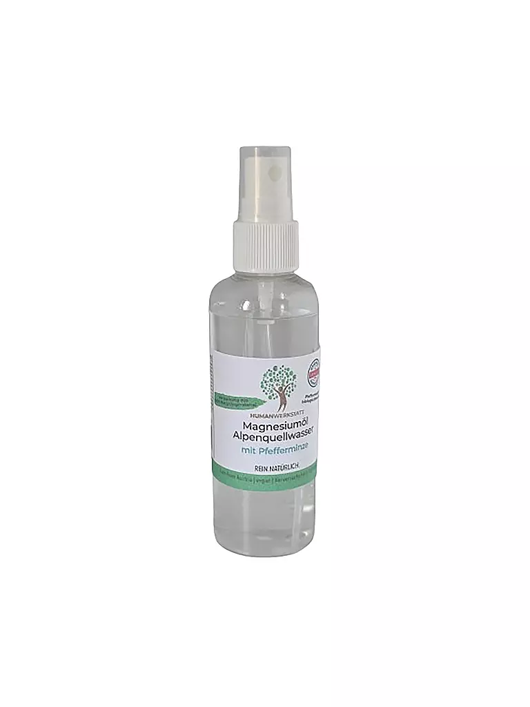 HUMANWERKSTATT | Olio di magnesio con menta piperita | Senza colore