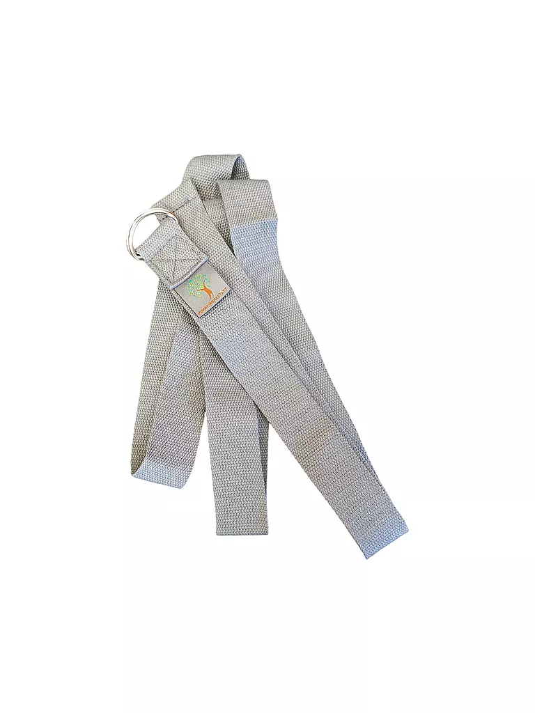 HUMANWERKSTATT | Yoga Strap con chiusura in metallo | Grigio chiaro