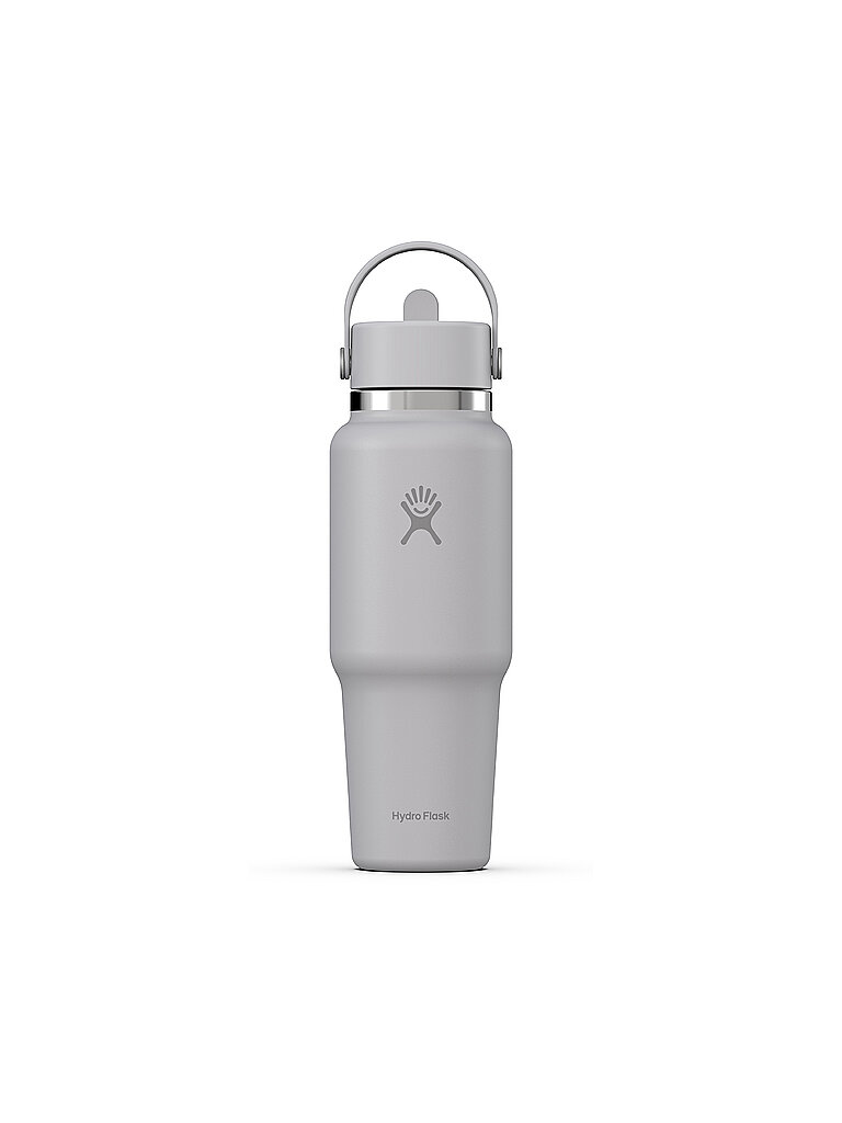 Borraccia da viaggio 32oz Wide Mouth con tappo Flex Straw grigio chiaro