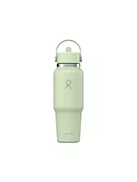 HYDRO FLASK | Borraccia da viaggio 32oz Wide Mouth con tappo Flex Straw | Verde chiaro
