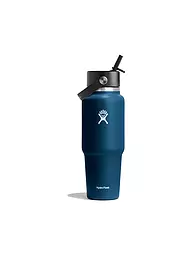 HYDRO FLASK | Borraccia da viaggio 32oz Wide Mouth con tappo Flex Straw | Blu scuro