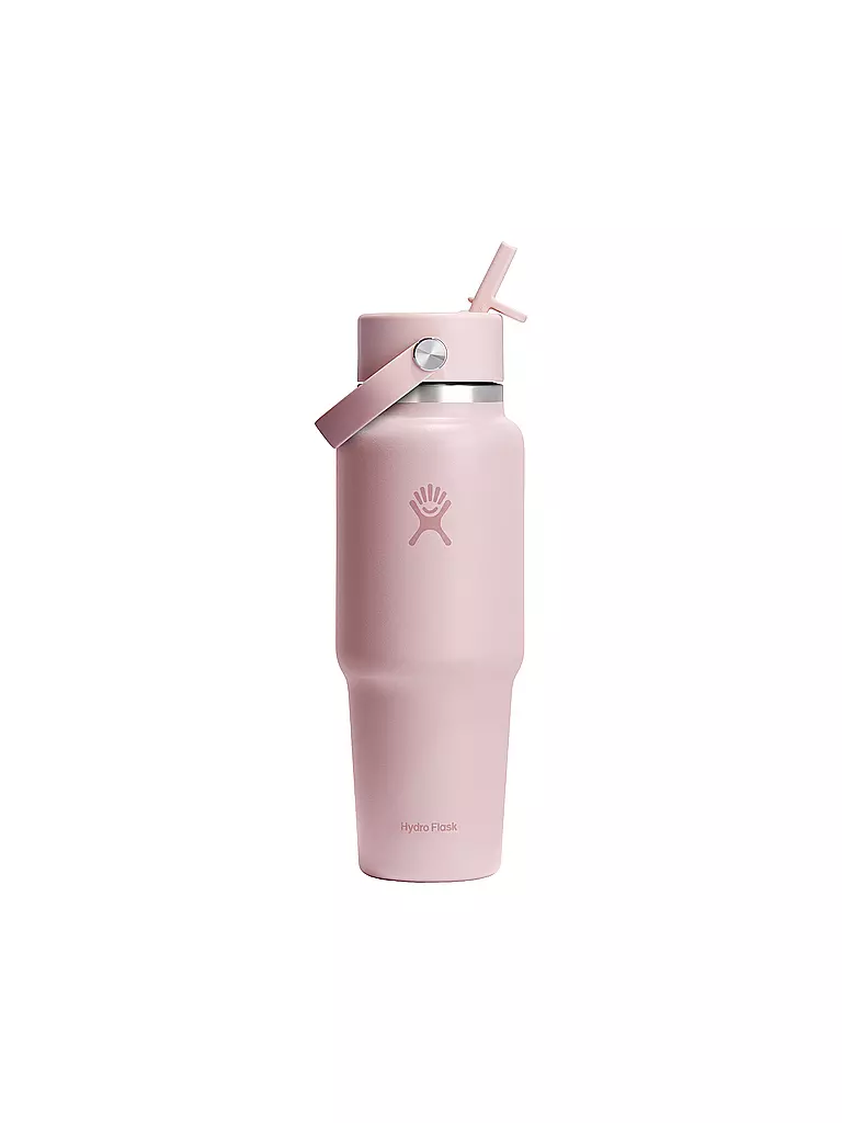 HYDRO FLASK | Borraccia da viaggio 32oz Wide Mouth con tappo Flex Straw | Rosa