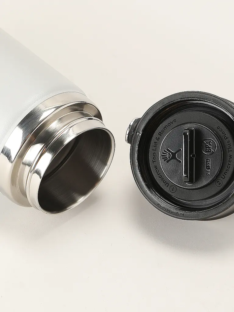 HYDRO FLASK | Borraccia Wide Mouth con tappo Flex Sip 710ml | Grigio chiaro