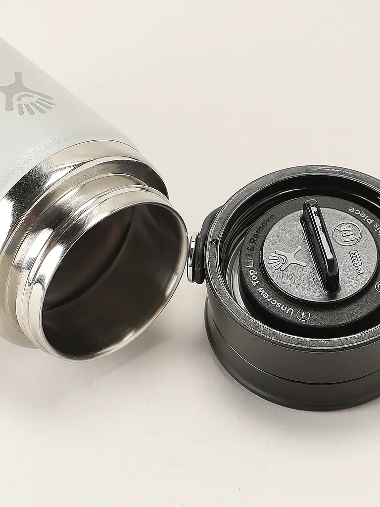 HYDRO FLASK | Borraccia Wide Mouth Flex Sim Lid 354ml | Grigio chiaro