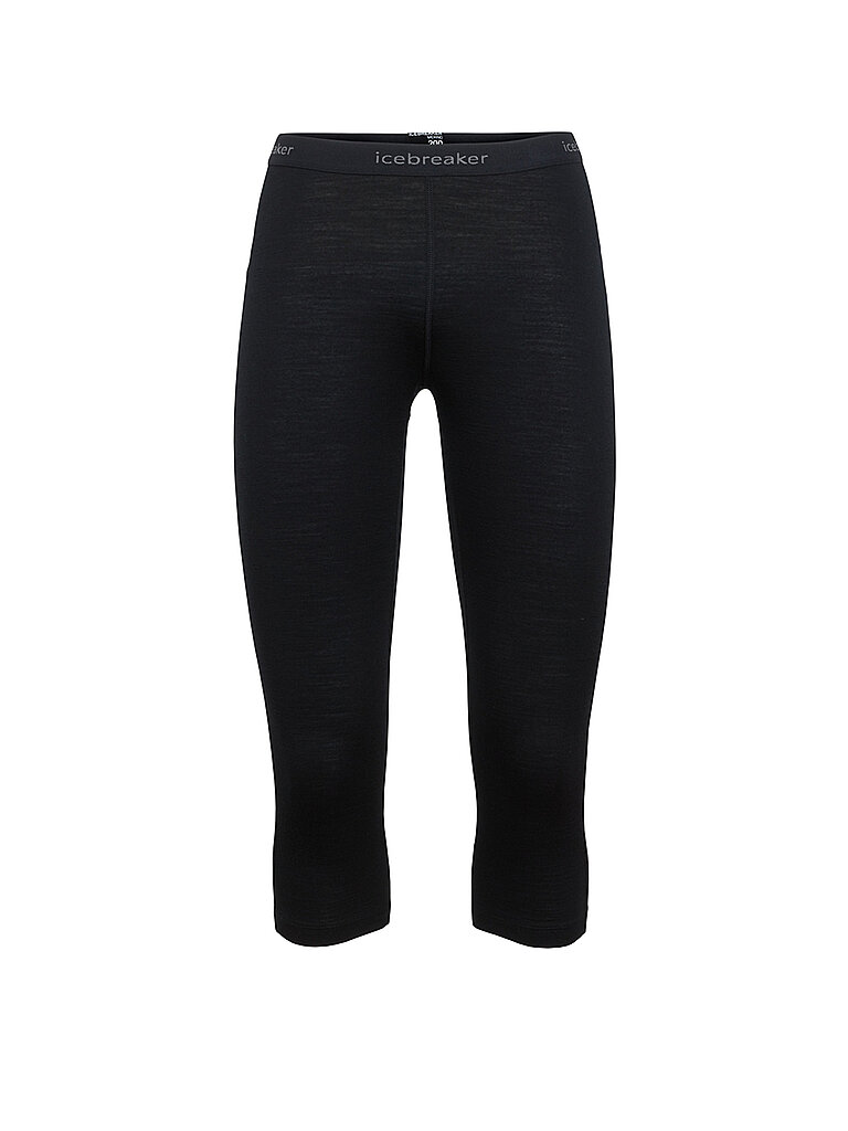 Pantaloni funzionali 3/4 da donna Merino 200 Oasis nero M