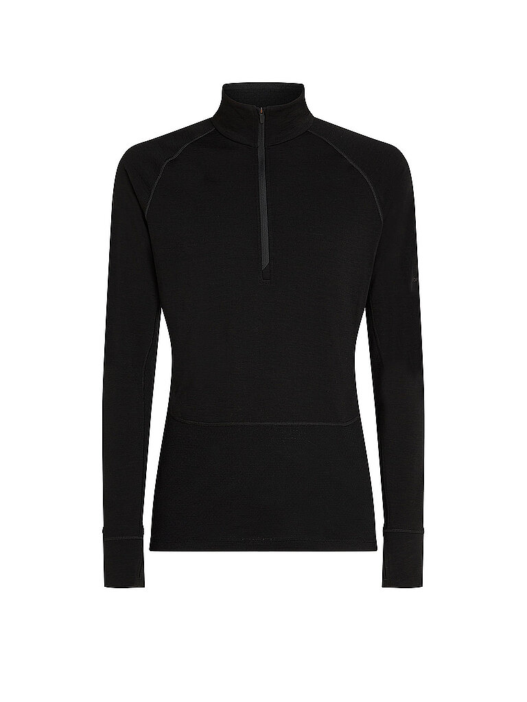 Zipshirt intimo da uomo 200 Merino ZoneKnit nero L