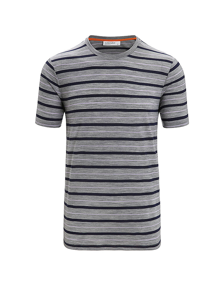 Maglietta tecnica da uomo Wave Stripe blu L