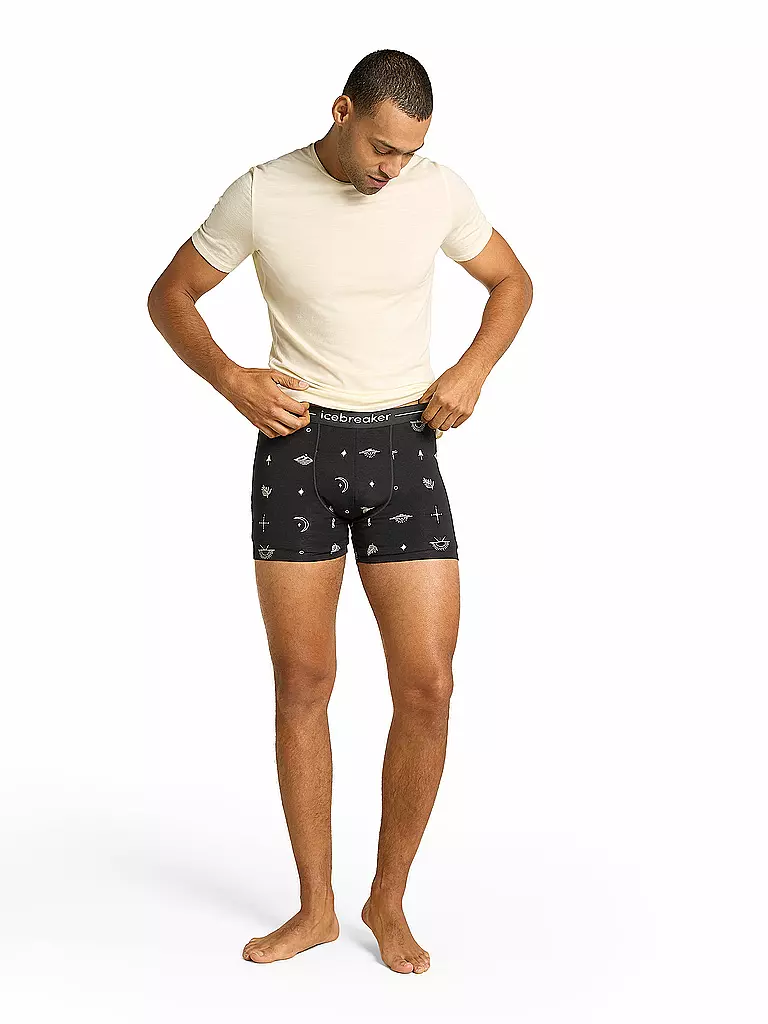 ICEBREAKER | Boxer da uomo Anatomica 150 Explore | Nero