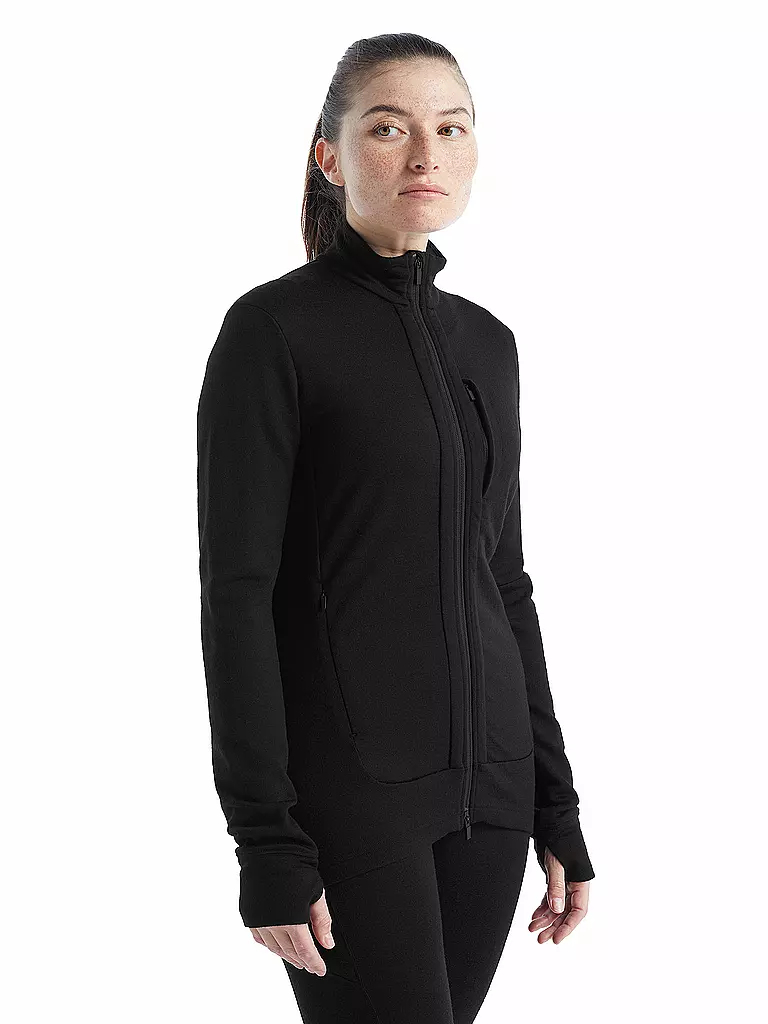 ICEBREAKER | Damen Fleecejacke Quantum III | Nero