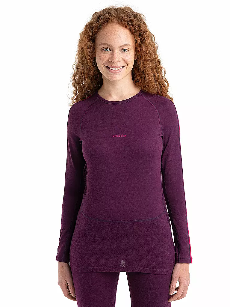 ICEBREAKER | Damen Funktionsshirt 200 ZoneKnit™ Merino  | Rosso scuro